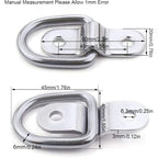 10 Pcs Hooks of Arrimage in Shape of D for Car Truck, Bateau Remorque, Cargaison Anneaux in D Tres Resistants