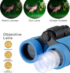 Kids Binoculars for Bird Watching and Camping, Blue, 4 x 30