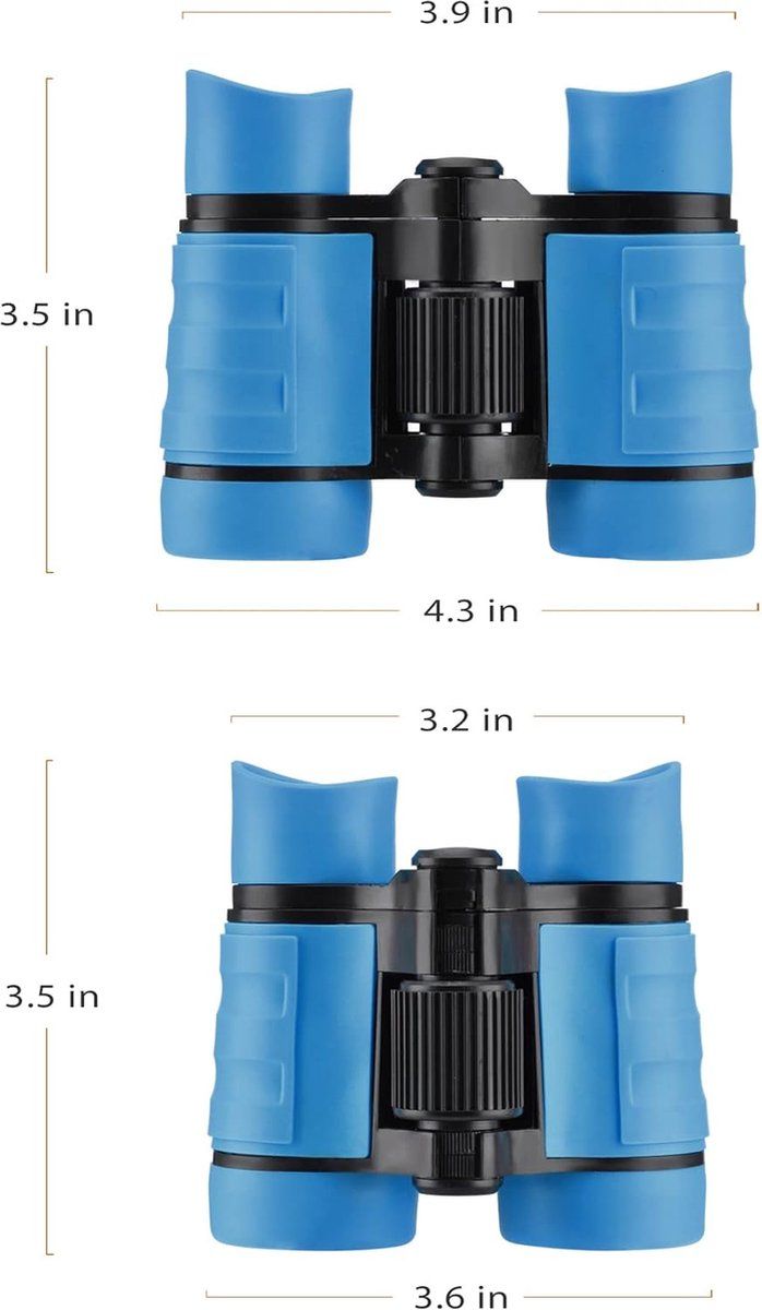 Kids Binoculars for Bird Watching and Camping, Blue, 4 x 30