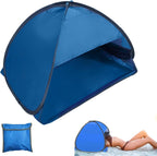 Pop Up Beach Tent for Babies and Dogs, Waterproof UV Protection, Blue, 70 x 50 x 45 cm