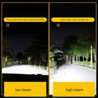2PCS H4 LED Bulb, 12V Motorcycle/Car Headlight, 12W COB Bulbs Headlight LED Bulb for High Beam Headlight, High Beam/Low Beam