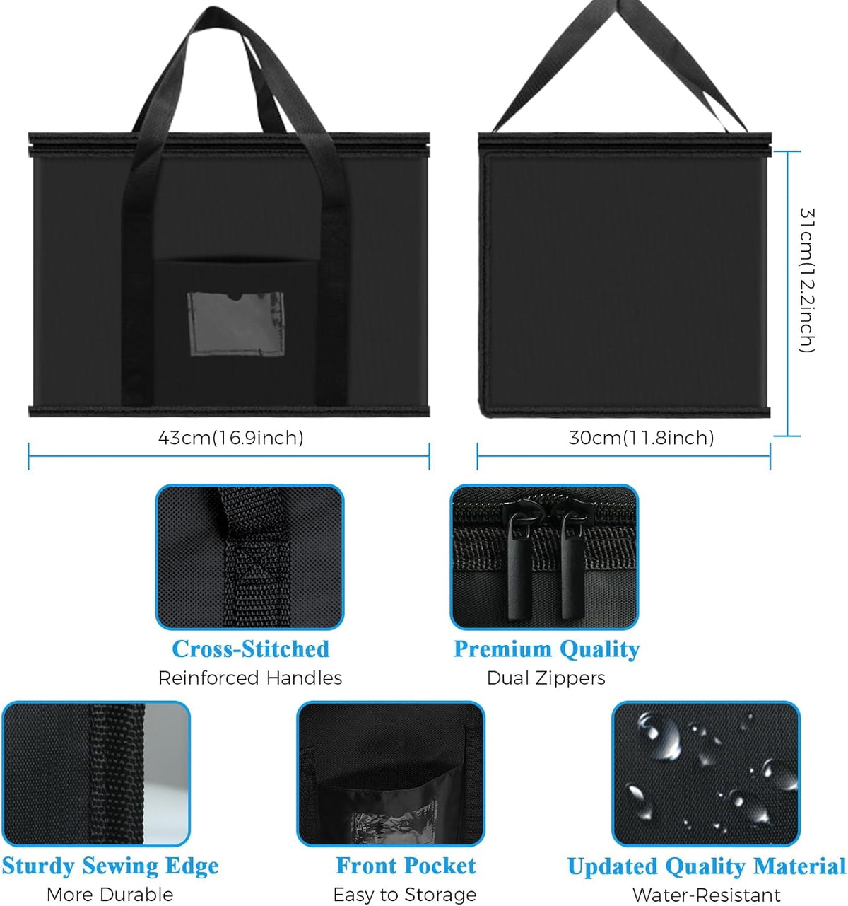 Soft Cooler Bag, 40L Large Cooler Bag, Grocery Bags, Picnic Bag, Thermal Food Delivery Bag, Insulated Bag, Cooler Bag_yux