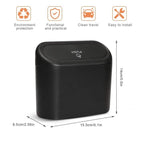 Small Car Trash Can, Car Storage Box, 2-Pack Small Waterproof Car Trash Can with Lid Portable Hanging Storage Box for Car Office