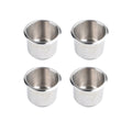 4pcs Universal Marine Boat Cup Holder 68X55mm Stainless Steel Drop-in Drink Holder for Poker Table Sofa_yux