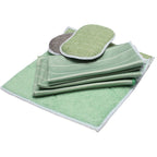 6 Pack Bamboo Microfiber Cleaning Cloths for Glass Bodywork Screens and Smooth Surfaces