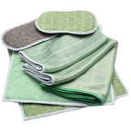 6 Pack Bamboo Microfiber Cloths Clean and Polish All Smooth and Fragile Surfaces Glass, Bodywork, Glass Ceramic, Glasses, Screen