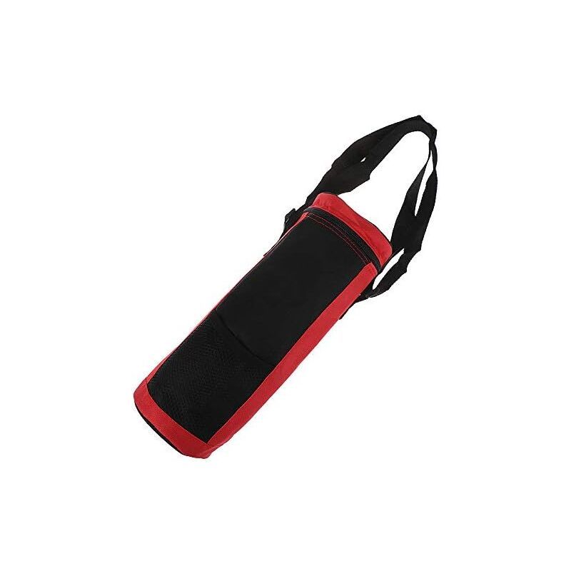 Water Bottle Cooler Tote Bag Universal Water Bottle Pouch High Capacity Insulated Cooler Bag Outdoor Camping Hiking, Red