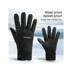 Waterproof Wind Resistant Non Skid Winter Gloves, XL
