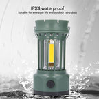Professional Vintage Solar Camping Lantern, Rechargeable Waterproof Camping Lights, Hanging Tent Lights for Outdoor Camping