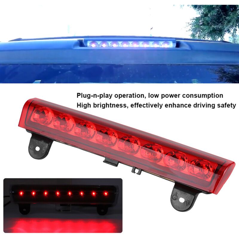 LED Third Brake Light 15170955 Compatible with Chevrolet Tahoe 2000-2006, Red