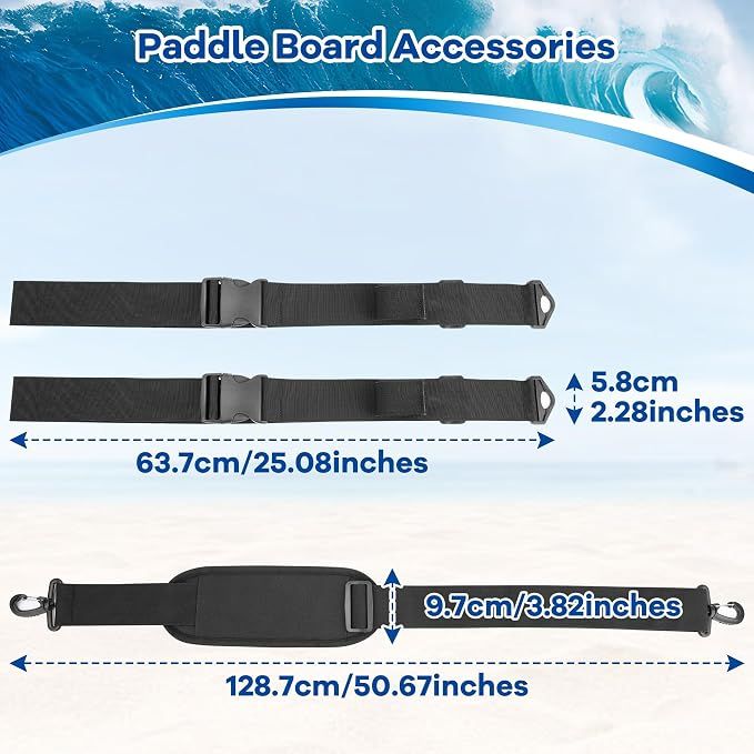 Kayak Carrying Strap with Shoulder Pad for SUP and Surfboard