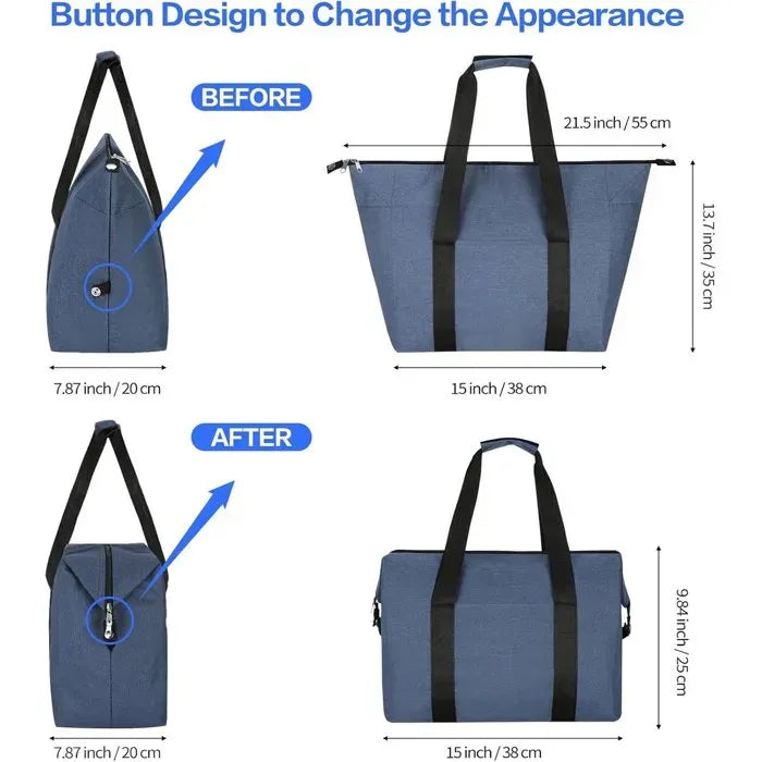 Foldable Insulated Cooler Bag 20 L, 55 x 35 x 38 cm