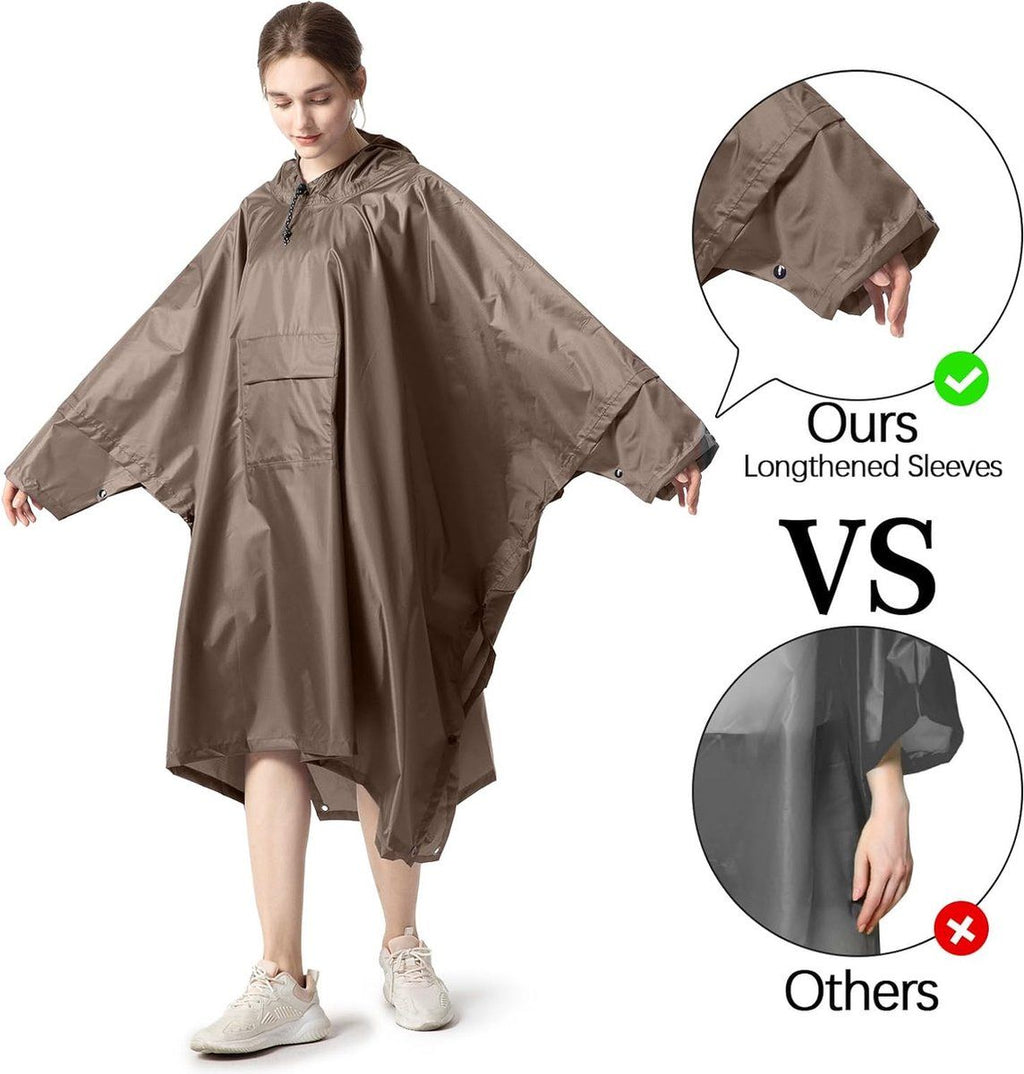 Reusable Waterproof Rain Poncho