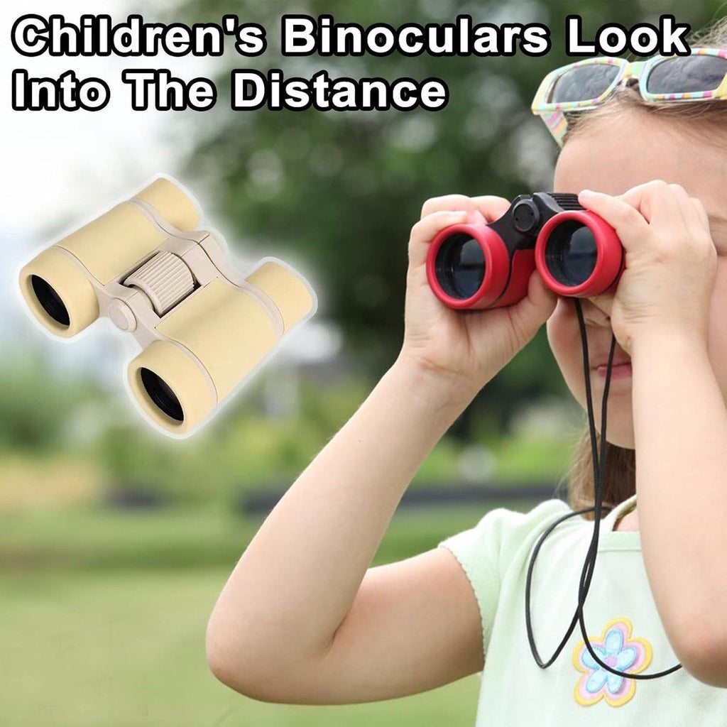 Kids Binoculars for Boys and Girls, Waterproof Compact Bird Watching Binoculars with Lens Cap, Portable for Hiking Camping