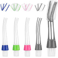4 Pcs Blind Cleaner Brush with Microfiber Cloth Covers, Double-Sided Dust Removal Cleaning Tool for Window Blinds, Air Conditioner Vents and Car Vents