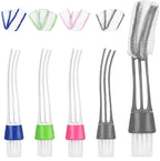 4 Pcs Blind Cleaner Brush with Microfiber Cloth Covers, Double-Sided Dust Removal Cleaning Tool for Window Blinds, Air Conditioner Vents and Car Vents