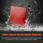 Trailer Brake Light, 15 LED Super Bright Tail Lamp with Anti-vibration Waterproof Housing, Non Flicker Plug and Play Square Bulb, Universal Exterior Lighting Accessory for Towing Truck (Red)