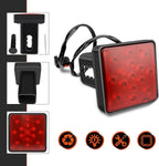 Trailer Brake Light, 15 LED Super Bright Tail Lamp with Anti-vibration Waterproof Housing, Non Flicker Plug and Play Square Bulb, Universal Exterior Lighting Accessory for Towing Truck (Red)