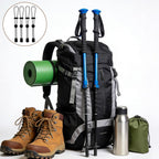 6Pcs Climbing Stick Straps, Adjustable Bungee Cords with Fastener Buckles, Elastic Rope Tie-Downs for Trekking Poles Ski Equipment Backpack & Outdoor Gear Accessory