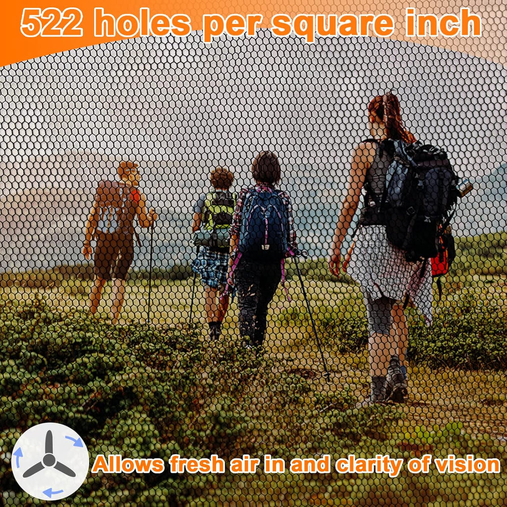 Mosquito Head Net, Face Neck Fly Netting Hood from Bugs Gnats Noseeums Screen for Any Outdoor Lover - with Carry Bags Fits Most Sizes of Hats Caps (2pcs, White, Updated Big Mesh)