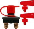 Battery Disconnect Switch 12V, Battery Cut Off Shut Off Kill Switch for Marine Car Boat RV ATV Vehicles (2 Keys)