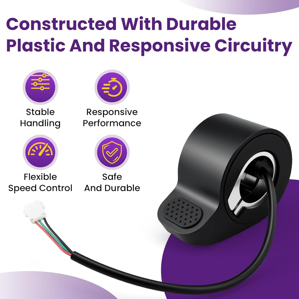 Thumb Throttle with Protector for Go-trax GXL V2, Electric Scooter Accelerator Speed Control, Compatible with Go-trax