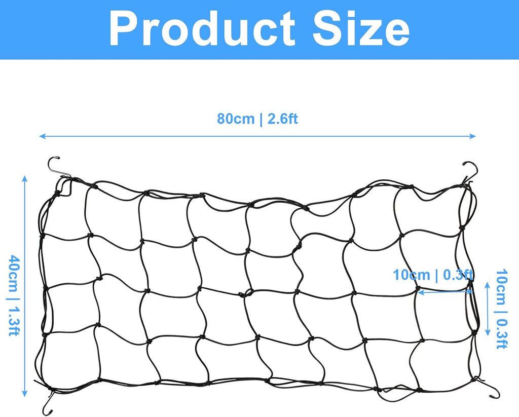 2 x 4Ft Trellis Netting with Hook, Heavy Duty Stretchy Scrog Plant Net Support for Indoor Outdoor Garden Plant Growing Tents
