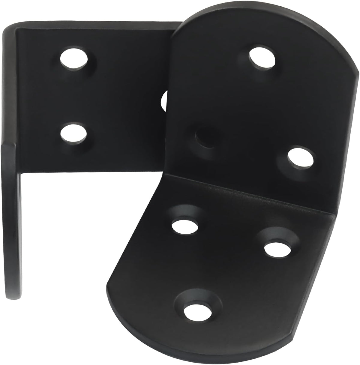 4 Pack Heavy Duty Floating Shelf Bracket, 1.97x1.97x1.5in, Stainless Steel Corner Brace 90 Degree, Durable Angle L Brackets for Furniture/Beds, Sofas, Tables, and Chairs, 50mm x 50mm, Black
