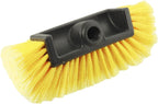 10in Car Wash Brush Head with Soft Bristle, for Cleaning Decks, Trucks, Car, RV, Boats, Home Siding, Camper, Yellow
