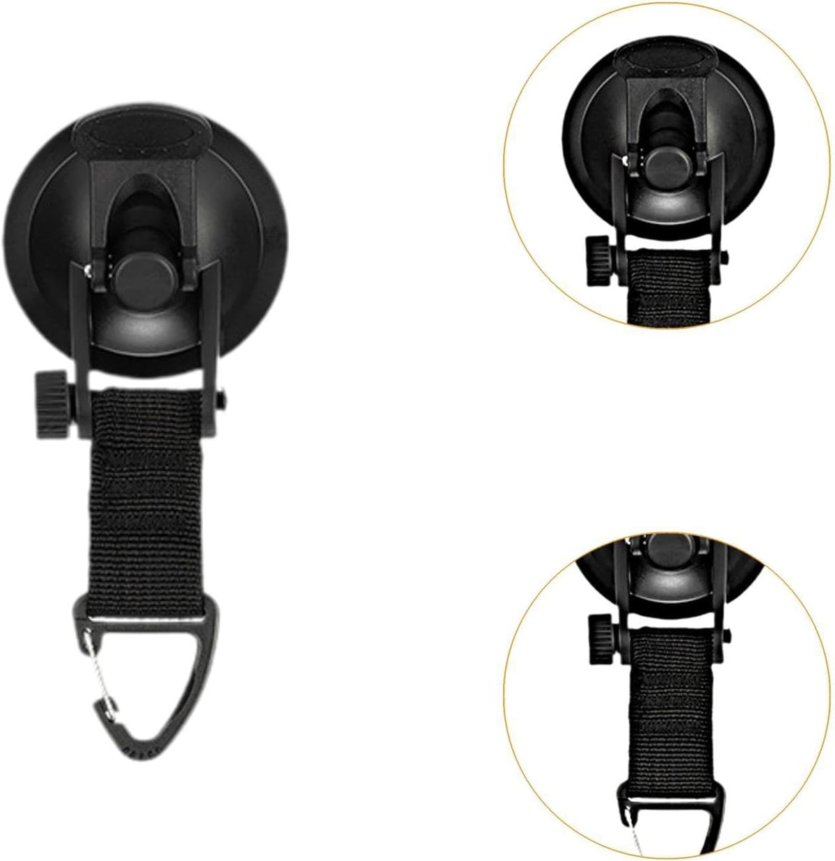 4 Pack Adjustable Strap Hooks for Tarp Tent Secure Attachment Multi Functional