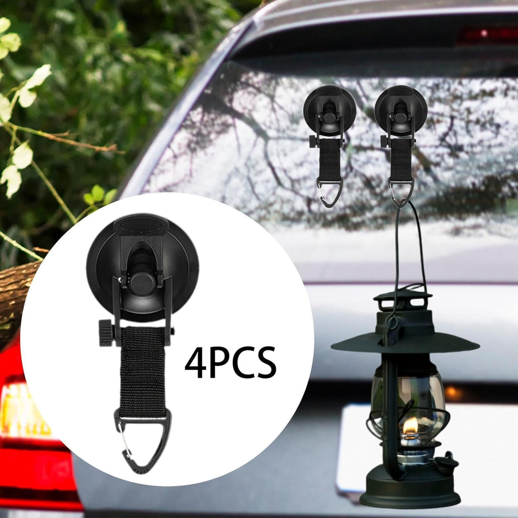 4 Pack Adjustable Strap Hooks for Tarp Tent Secure Attachment Multi Functional