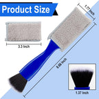 2-in-1 Interior Cleaner Brush for Car Ventilation & Dashboard - Microfiber Dust Cleaning Tool