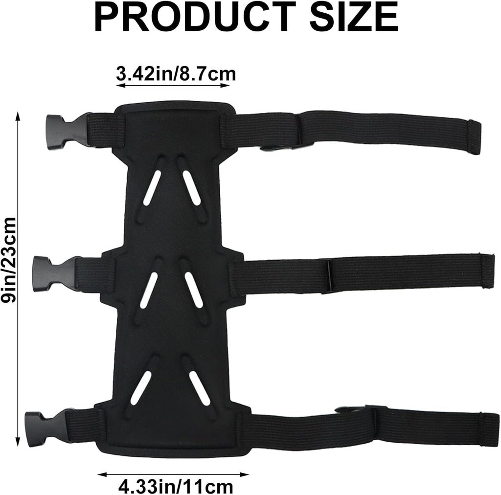 Archery Arm Guards - 1 Piece - Black - Adjustable - Wrist & Forearm Protection - Unisex - Suitable for Teens & Adults