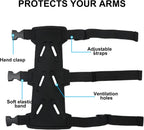 Archery Arm Guards - 1 Piece - Black - Adjustable - Wrist & Forearm Protection - Unisex - Suitable for Teens & Adults