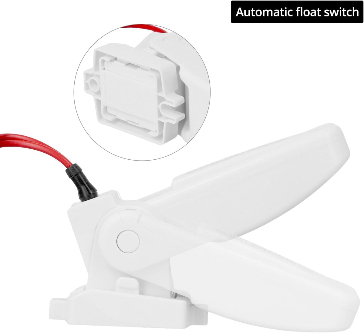 2 Pack Heavy-Duty Automatic Boat Bilge Pump Float Switch | Moisture Tight, Ignition Protected - 12/24/32VDC, 20A, Ultrasonic Welding Seals, for Boats Electric Water Pumps