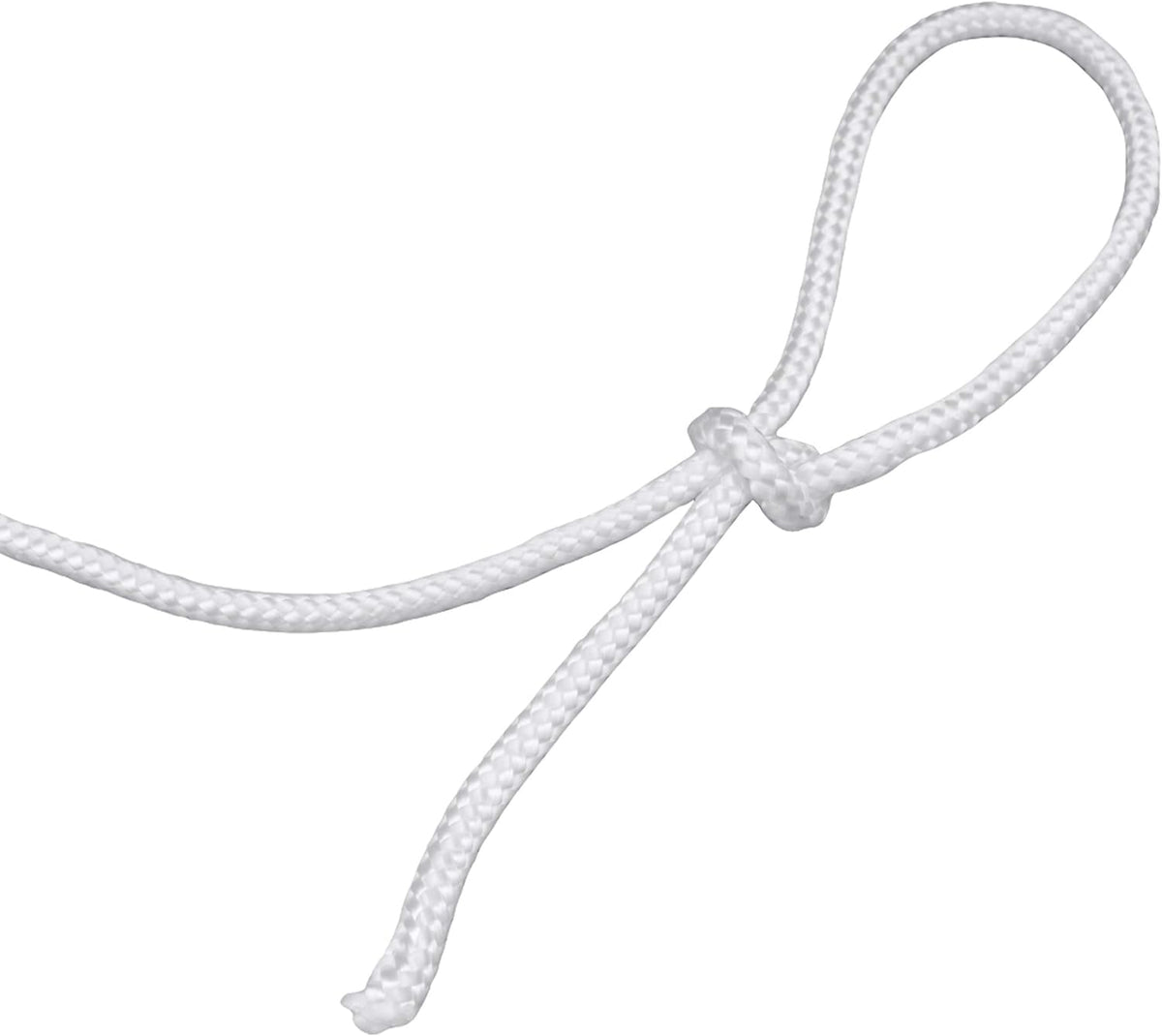 2-Pack 100' x φ1/4" White Rope, UV Resistant Rope for Flag Pole, Clothes line, Camping Tent, Canoes, Tree Work
