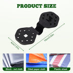 Shade Cloth Heavy Duty Lock Grip, 2026 New Greenhouse Shade Cloth Fix Clamp Tent Clips Windproof Awning Clamp Grip, Upgrade Greenhouse Cloths Fix Clamp 30/50/60Pcs Lock Grip Set (30, Black)