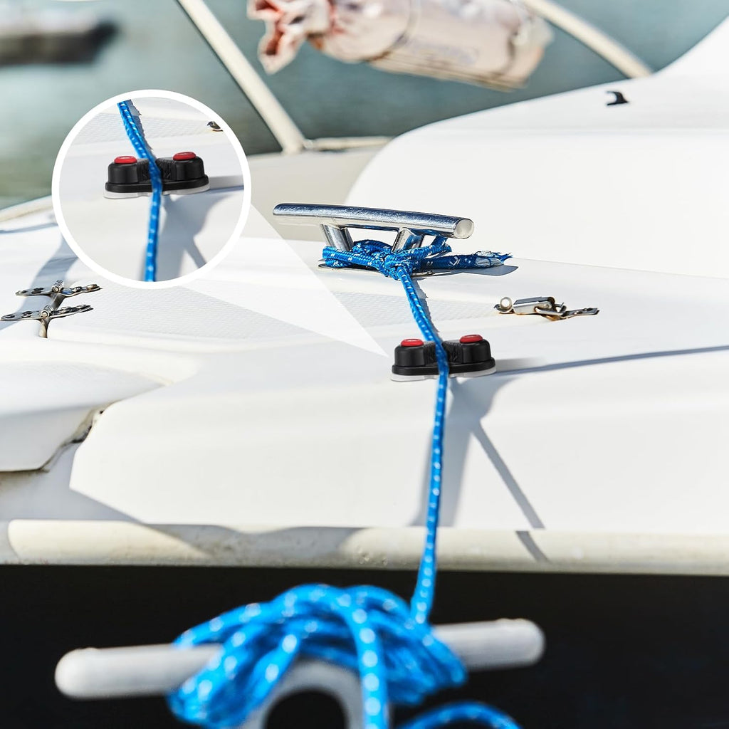 3 Pcs Kayak Cam Cleats Rope Cam Rope Cleat Lock Aluminum Cams Cleats Fast Entry Boat Dock Cleat for Line Sizes Upto 5/8-inch for Sailing Sailboat Kayak Boat Canoe Dinghy
