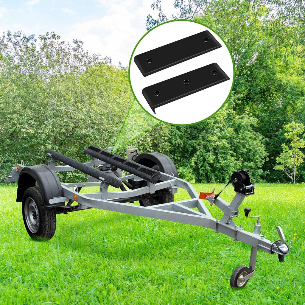 10 Pcs Boat Trailer Bunk Slide Pads and Boat Trailer Glide Bunk Enders 10.25'' x 3.1'' Boat Trailer Bunk Slicks for Easier Launching and Loading Boat Trailer Parts and Accessories