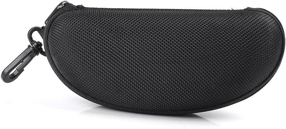 Black Sunglass Case Cover Box For Men Women Storage Case for Safety Glasses with Clip Hard Eyeglass Case for Sunglass Eyeglass Shooting Glasses
