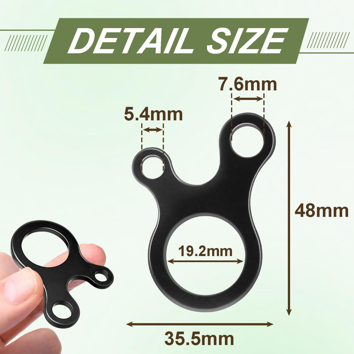 CooBigo Tent Rope Tensioner, 10pcs Aluminum Alloy Guyline Tensioner Guy Line Cord Adjuster Paracord Buckles for Outdoor Tent Camping Hiking Backpack Accessories (Black)