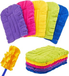 360° Electrostatic Duster Refills, 2026 New Washable & Reusable Microfiber Pads Fleece Duster Refill Compatible Tools for Cleaning Home, Blinds, Car, Pet, Furniture, Fans (Mix)