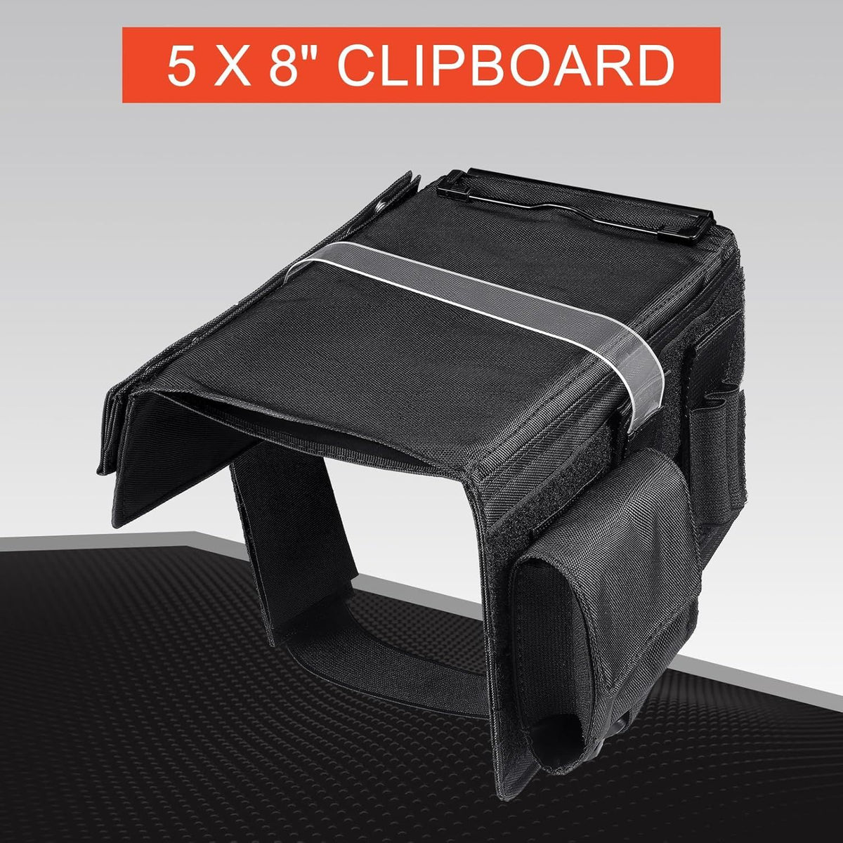 Reversible Kneeboard Pilot Black Classic Clipboard & Pen Holder Kneeboard Aviation for Professional Pilots, General Aviation