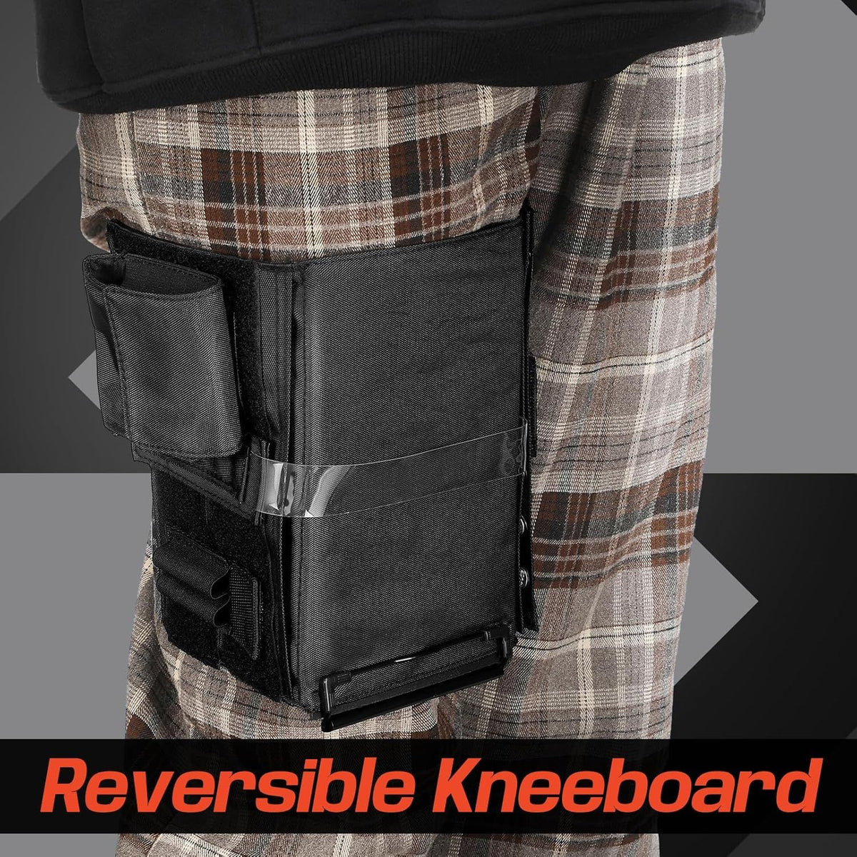 Reversible Kneeboard Pilot Black Classic Clipboard & Pen Holder Kneeboard Aviation for Professional Pilots, General Aviation
