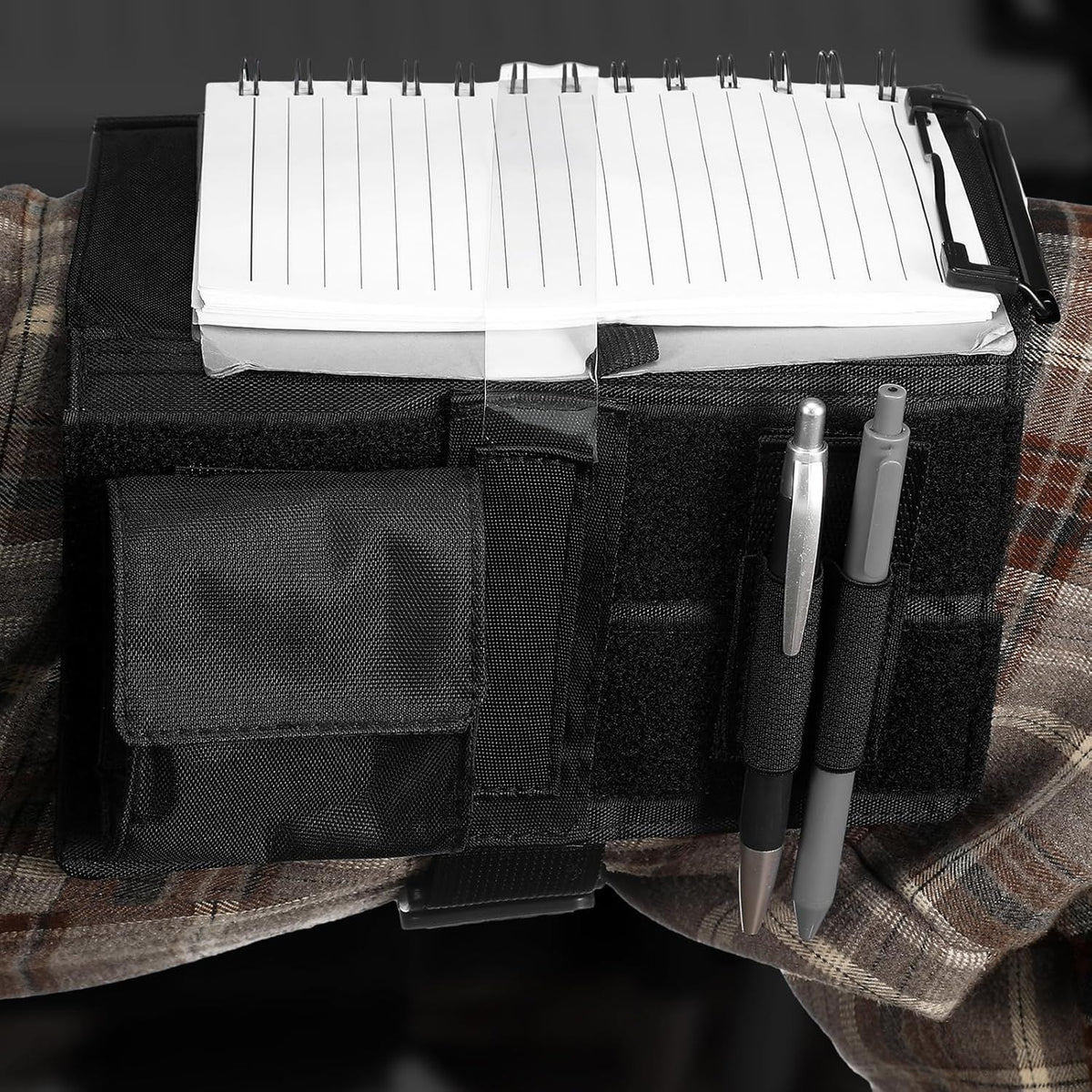 Reversible Kneeboard Pilot Black Classic Clipboard & Pen Holder Kneeboard Aviation for Professional Pilots, General Aviation