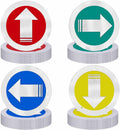 Trail Markers Reflective Marker Pack Bright Marking Reflectors for Hunting Hiking Driveway Camping Walking Backpacking Outdoors, Blue Green Red and Yellow