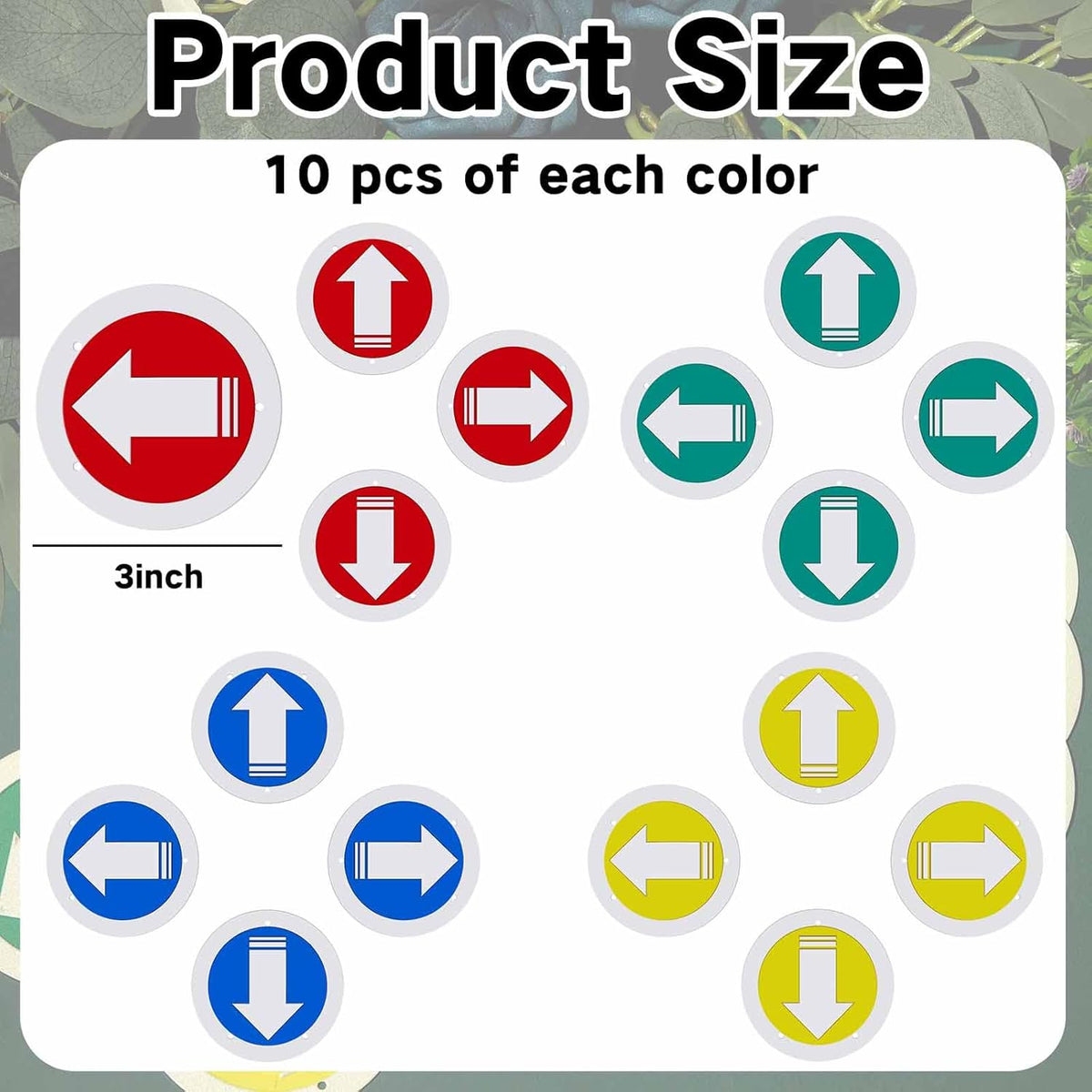 Trail Markers Reflective Marker Pack Bright Marking Reflectors for Hunting Hiking Driveway Camping Walking Backpacking Outdoors, Blue Green Red and Yellow