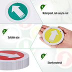 Trail Markers Reflective Marker Pack Bright Marking Reflectors for Hunting Hiking Driveway Camping Walking Backpacking Outdoors, Blue Green Red and Yellow