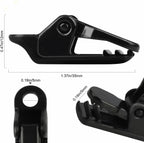 25Pcs Mini Small Camping Tent Tarp Clips, Plastic Crocodile Clip, Windproof Snaps, Awning Clamp for Tarp, Harks - Black