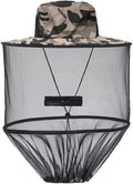 1Pack Anti-Mosquito Mesh Fishing Cap, Mosquito Head Net Hat with Removable Hidden Netting，for Outdoor Hiking Gardening Beekeeping